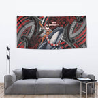 Aotearoa Christmas Tapestry Santa Riding Humpback Whale Maori Koru