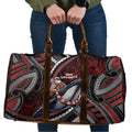 Aotearoa Christmas Travel Bag Santa Riding Humpback Whale Maori Koru