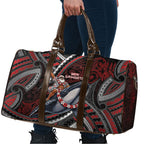 Aotearoa Christmas Travel Bag Santa Riding Humpback Whale Maori Koru