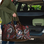 Aotearoa Christmas Travel Bag Santa Riding Humpback Whale Maori Koru