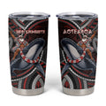 Aotearoa Christmas Tumbler Cup Santa Riding Humpback Whale Maori Koru