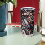 Aotearoa Christmas Tumbler Cup Santa Riding Humpback Whale Maori Koru