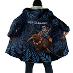 New Zealand Christmas Cloak Santa Riding Kiwi Bird Silver Fern