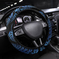 New Zealand Christmas Steering Wheel Cover Santa Riding Kiwi Bird Silver Fern