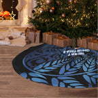 New Zealand Christmas Tree Skirt Santa Riding Kiwi Bird Silver Fern