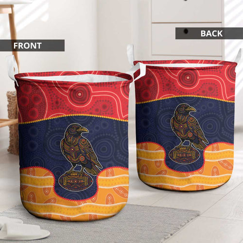 Adelaide Football Club Laundry Basket Crow Spirit Animal