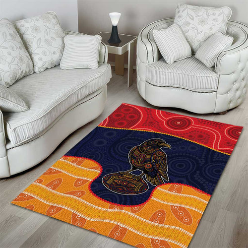 Adelaide Football Club Area Rug Crow Spirit Animal