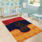Adelaide Football Club Area Rug Crow Spirit Animal