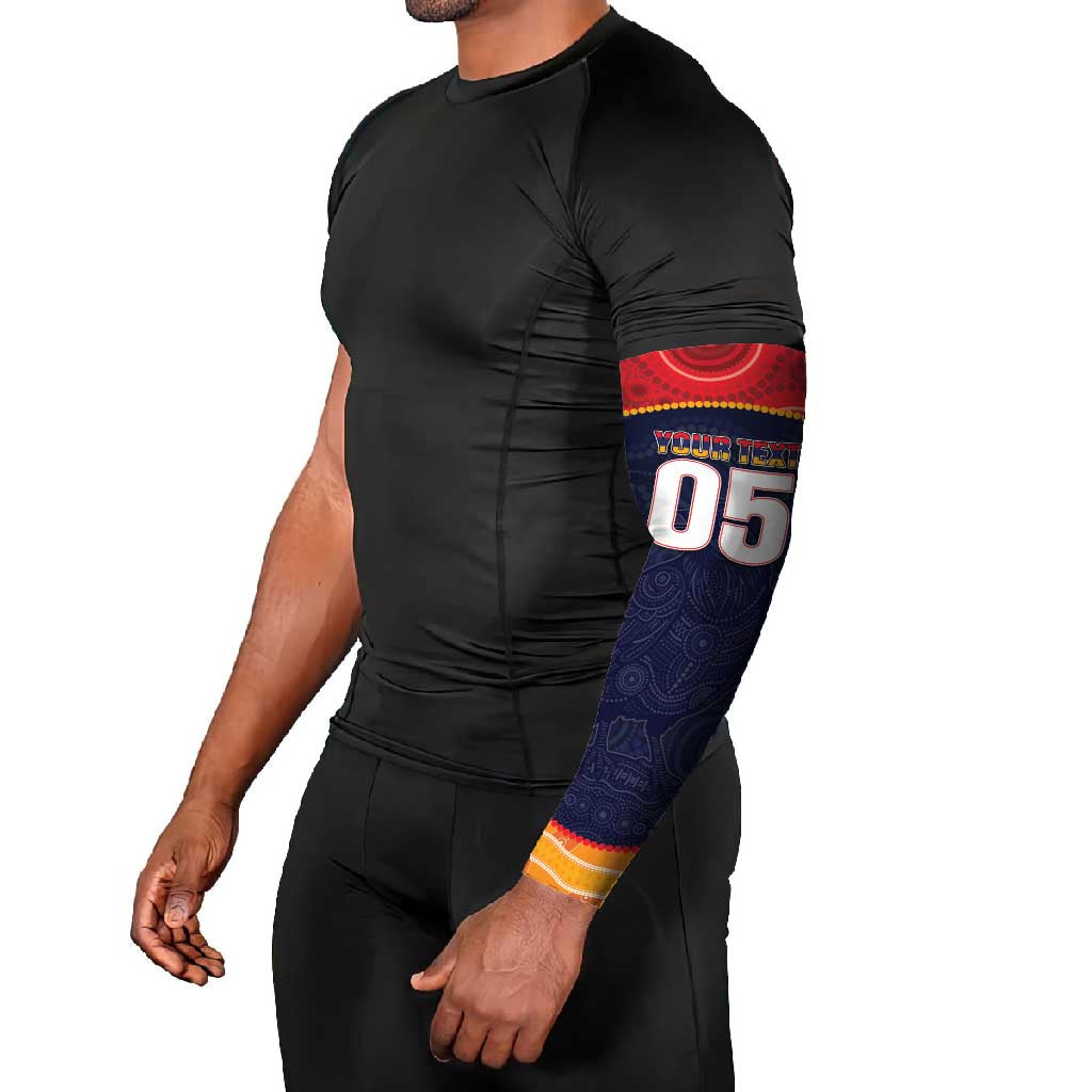 Custom Adelaide Football Club Arm Sleeves Crow Spirit Animal