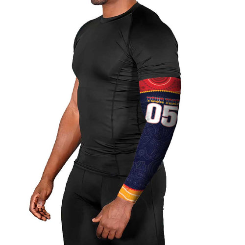 Custom Adelaide Football Club Arm Sleeves Crow Spirit Animal