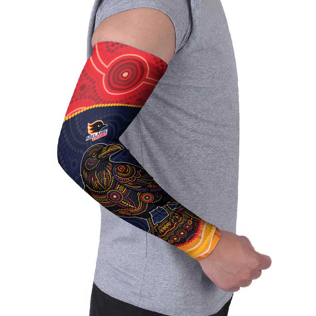 Custom Adelaide Football Club Arm Sleeves Crow Spirit Animal
