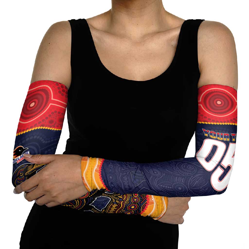 Custom Adelaide Football Club Arm Sleeves Crow Spirit Animal