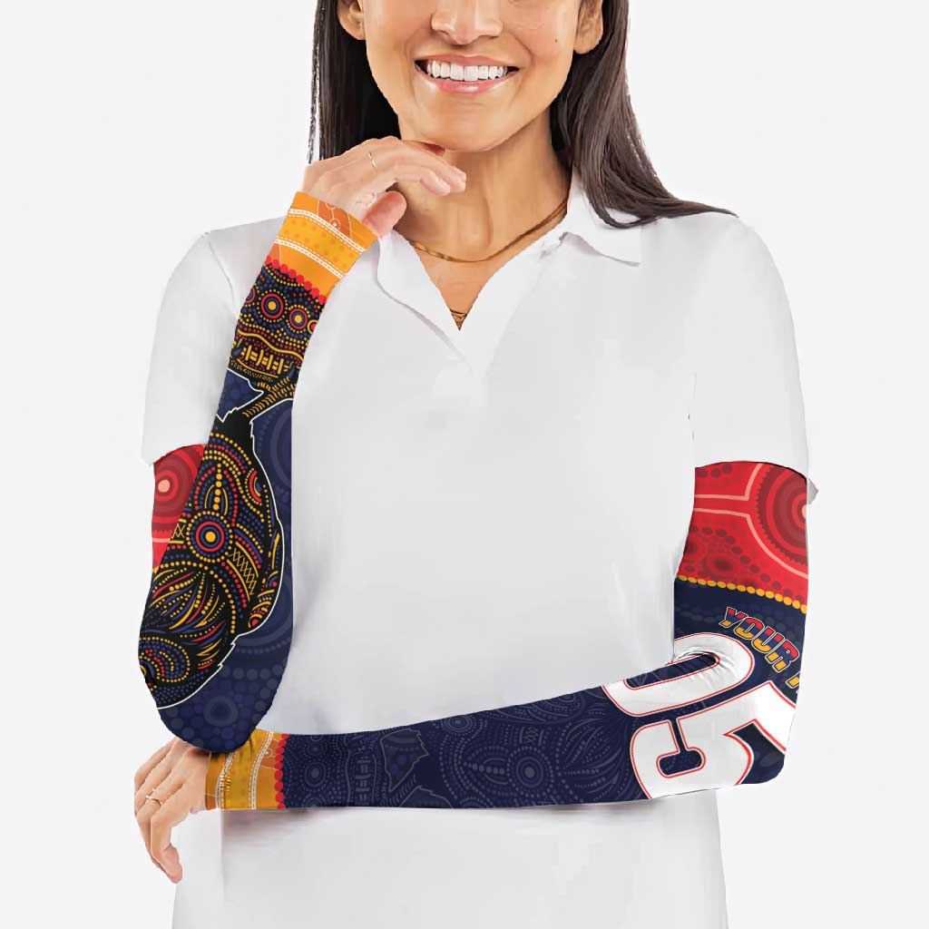 Custom Adelaide Football Club Arm Sleeves Crow Spirit Animal