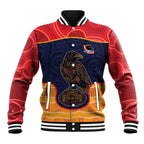 Custom Adelaide Football Club Baseball Jacket Crow Spirit Animal