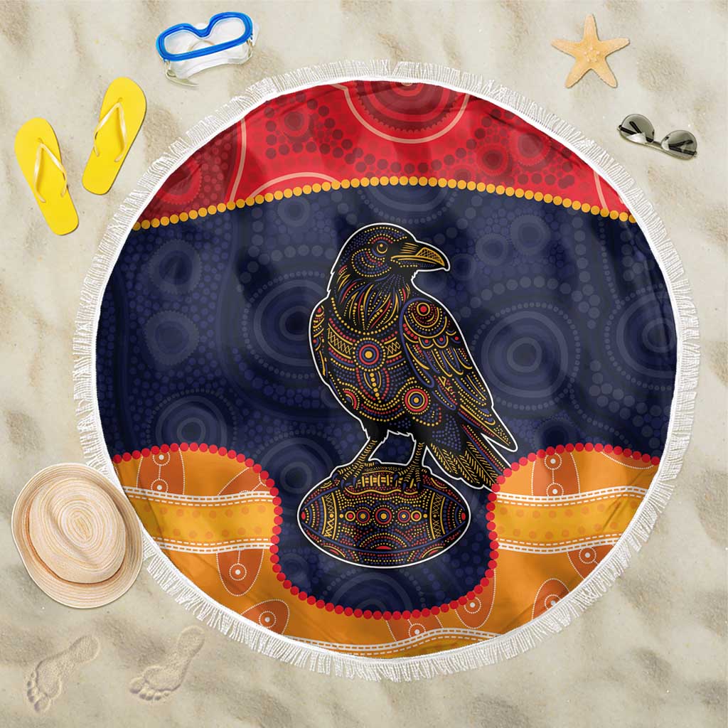 Adelaide Football Club Beach Blanket Crow Spirit Animal