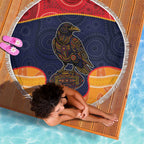 Adelaide Football Club Beach Blanket Crow Spirit Animal