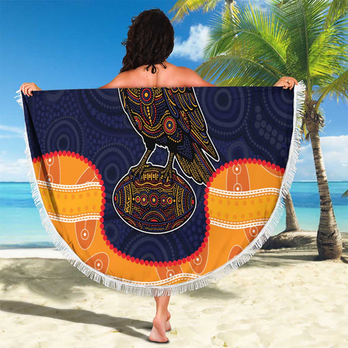 Adelaide Football Club Beach Blanket Crow Spirit Animal