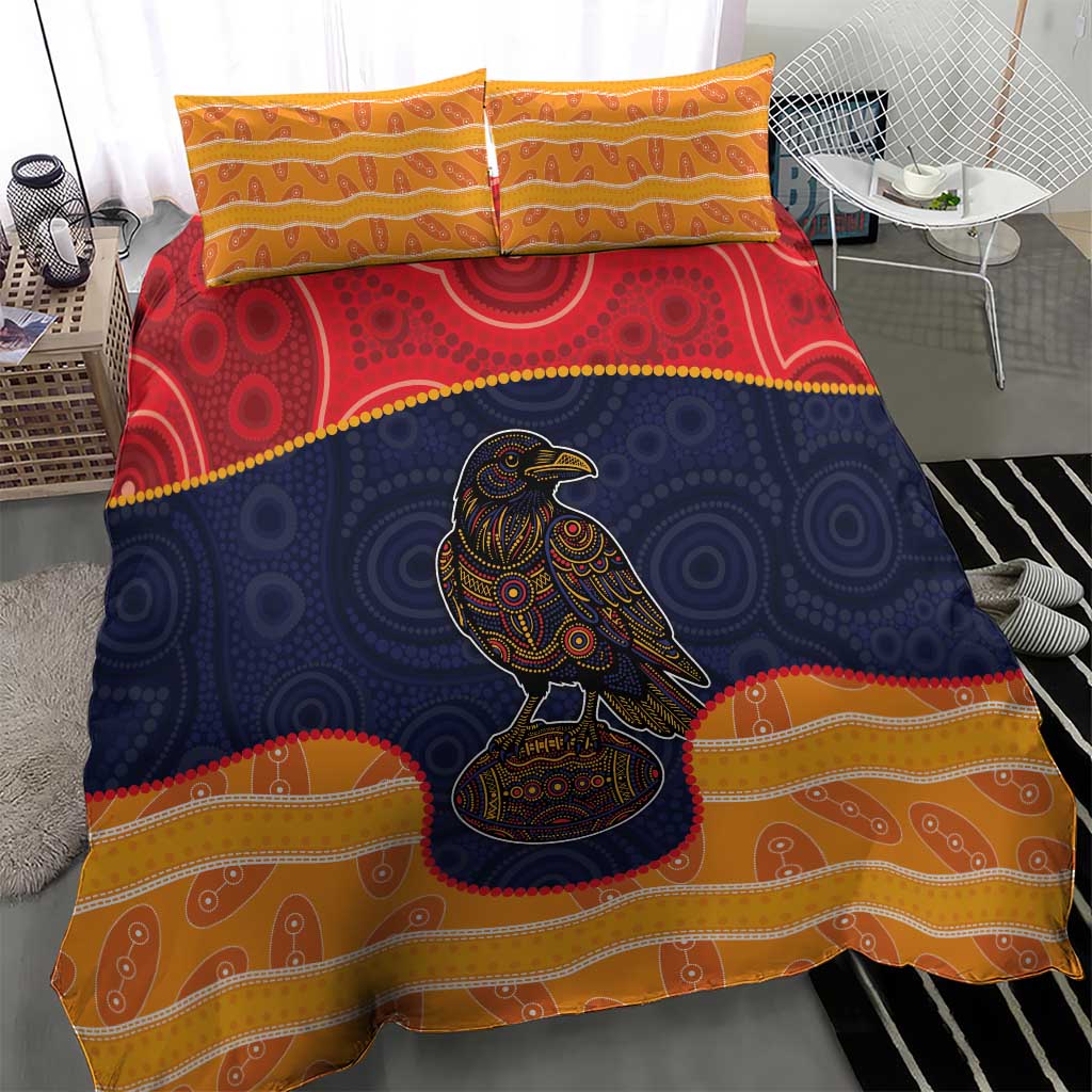 Adelaide Football Club Bedding Set Crow Spirit Animal