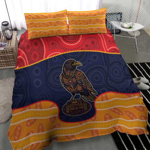 Adelaide Football Club Bedding Set Crow Spirit Animal