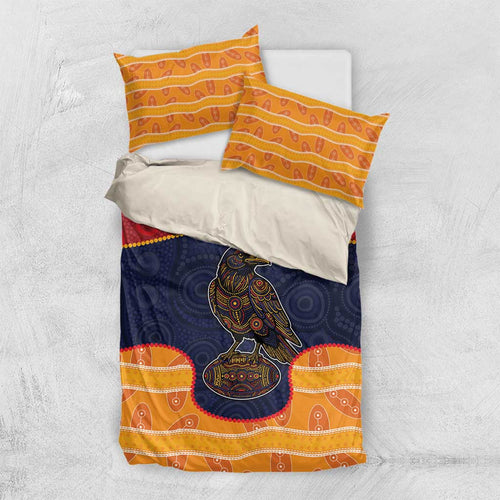 Adelaide Football Club Bedding Set Crow Spirit Animal