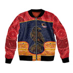 Custom Adelaide Football Club Bomber Jacket Crow Spirit Animal