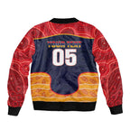 Custom Adelaide Football Club Bomber Jacket Crow Spirit Animal