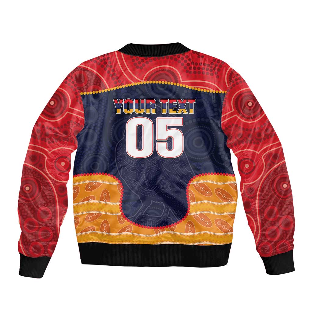 Custom Adelaide Football Club Bomber Jacket Crow Spirit Animal