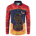 Custom Adelaide Football Club Button Sweatshirt Crow Spirit Animal