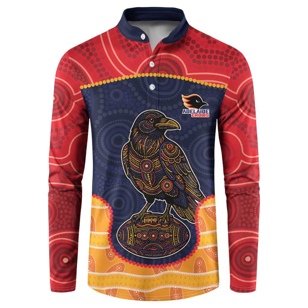 Custom Adelaide Football Club Button Sweatshirt Crow Spirit Animal