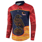 Custom Adelaide Football Club Button Sweatshirt Crow Spirit Animal