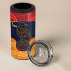 Custom Adelaide Football Club 4 in 1 Can Cooler Tumbler Crow Spirit Animal
