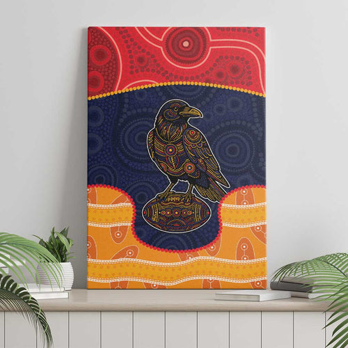 Adelaide Football Club Canvas Wall Art Crow Spirit Animal