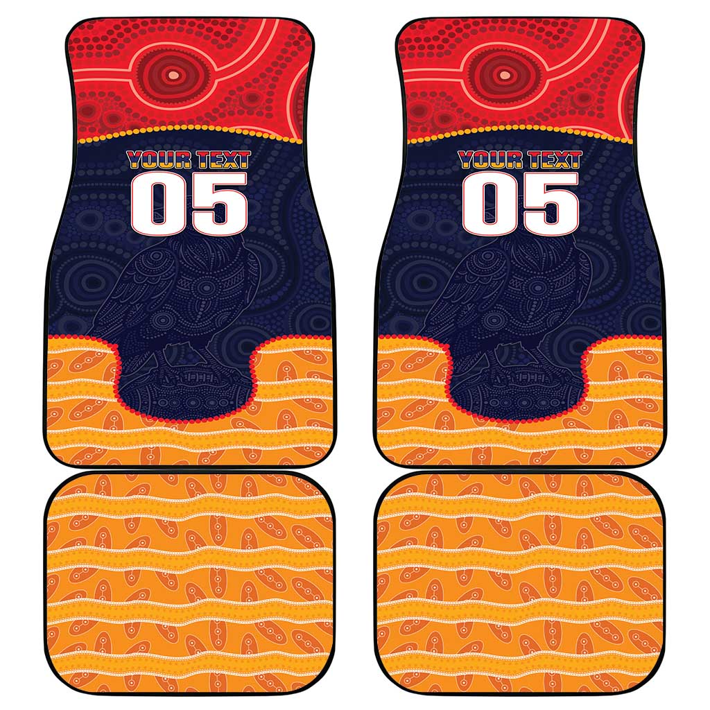 Custom Adelaide Football Club Car Mats Crow Spirit Animal