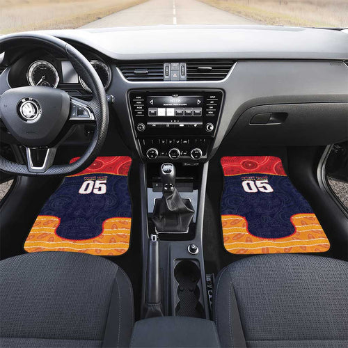 Custom Adelaide Football Club Car Mats Crow Spirit Animal