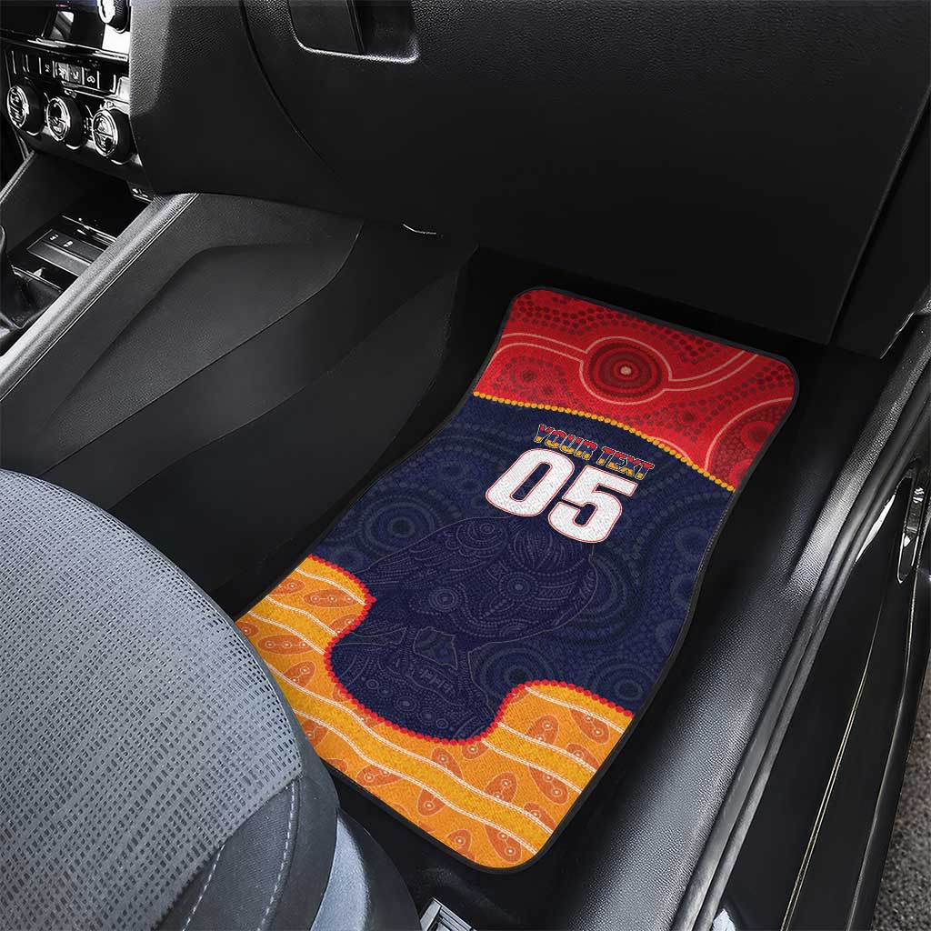 Custom Adelaide Football Club Car Mats Crow Spirit Animal