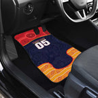 Custom Adelaide Football Club Car Mats Crow Spirit Animal