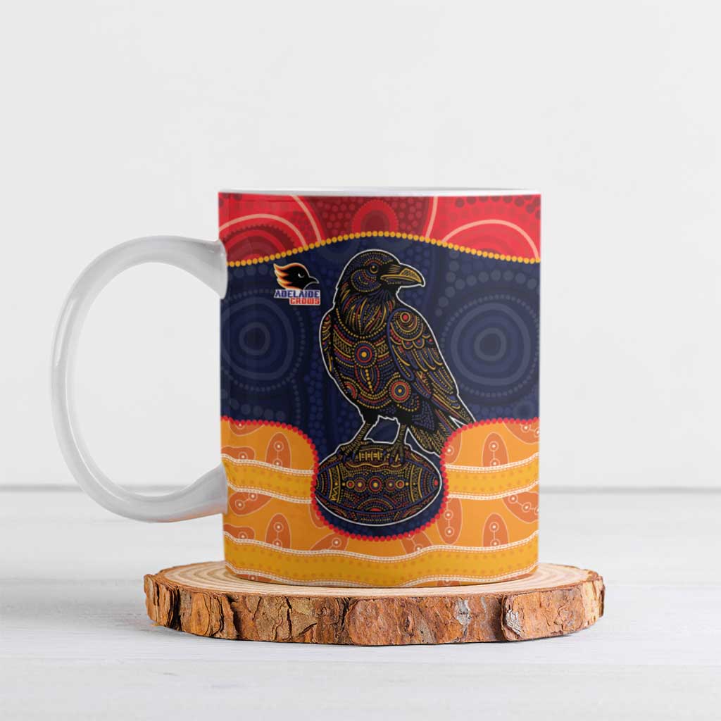 Custom Adelaide Football Club Ceramic Mug Crow Spirit Animal