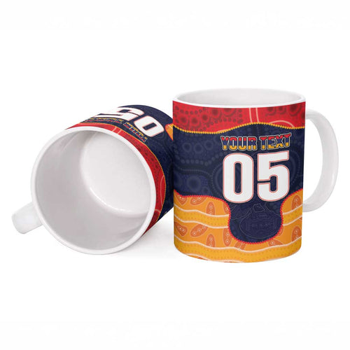 Custom Adelaide Football Club Ceramic Mug Crow Spirit Animal