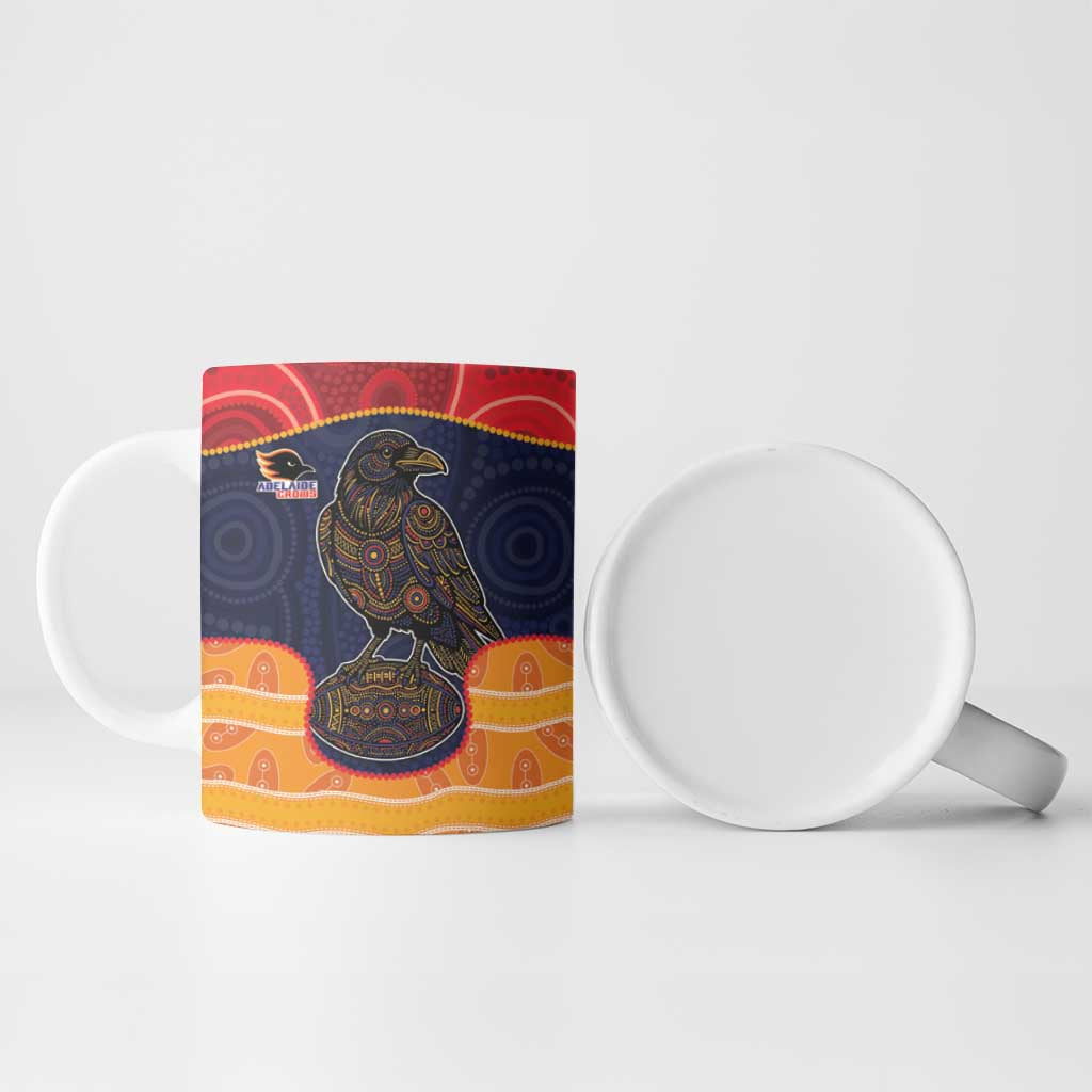 Custom Adelaide Football Club Ceramic Mug Crow Spirit Animal