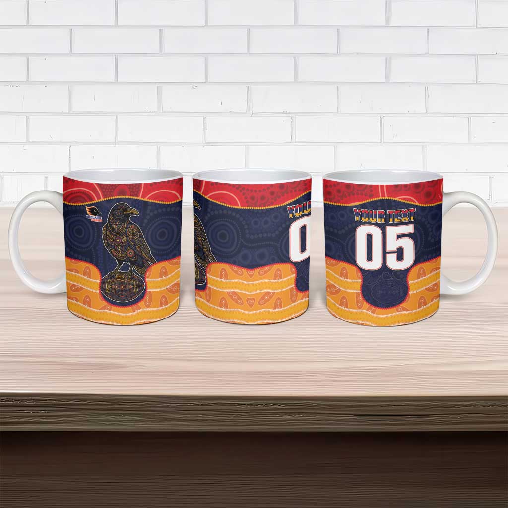 Custom Adelaide Football Club Ceramic Mug Crow Spirit Animal
