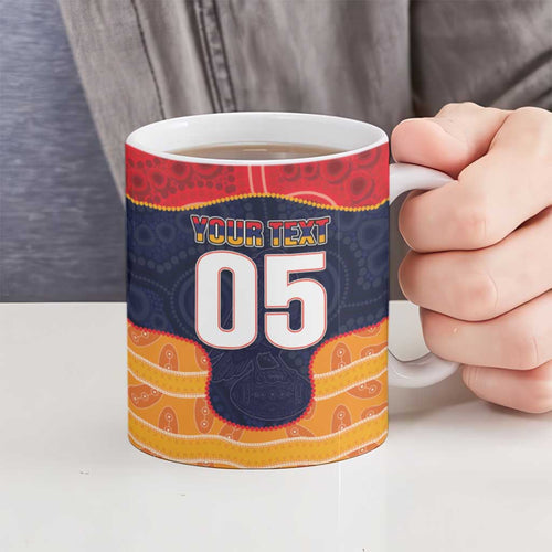 Custom Adelaide Football Club Ceramic Mug Crow Spirit Animal