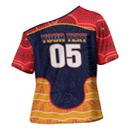 Custom Adelaide Football Club Cross Shoulder Shirt Crow Spirit Animal