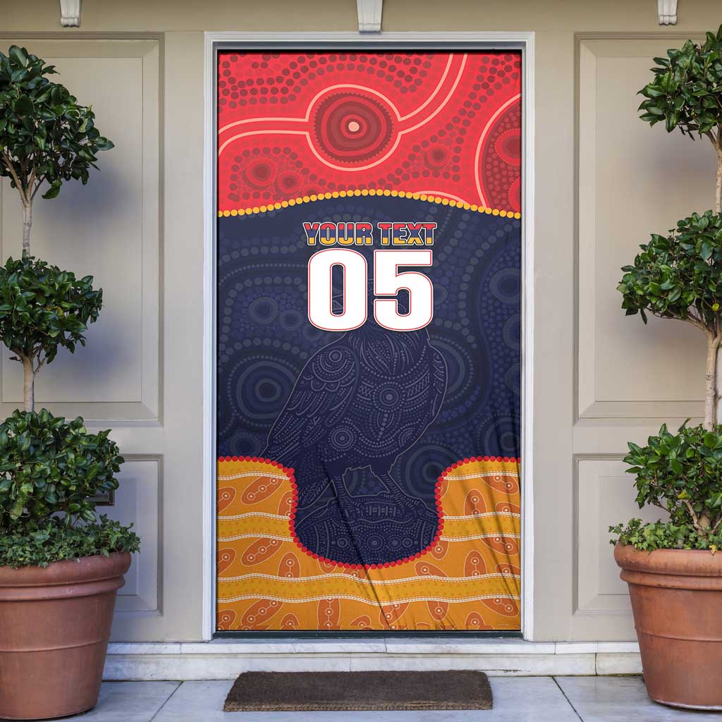 Custom Adelaide Football Club Door Cover Crow Spirit Animal