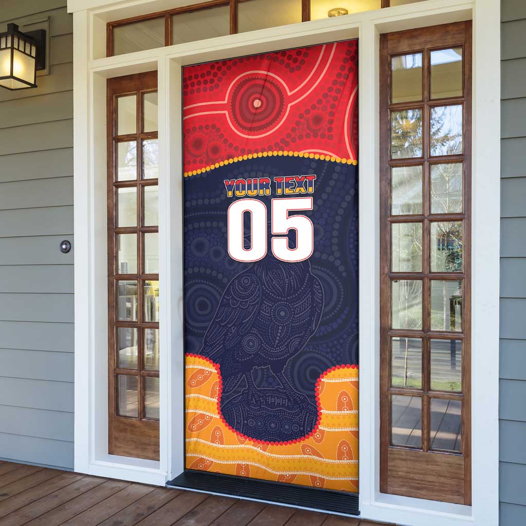 Custom Adelaide Football Club Door Cover Crow Spirit Animal