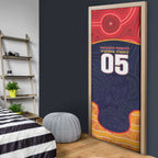 Custom Adelaide Football Club Door Cover Crow Spirit Animal