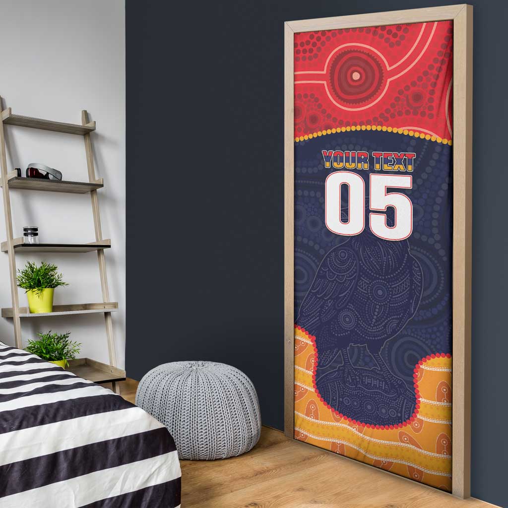 Custom Adelaide Football Club Door Cover Crow Spirit Animal