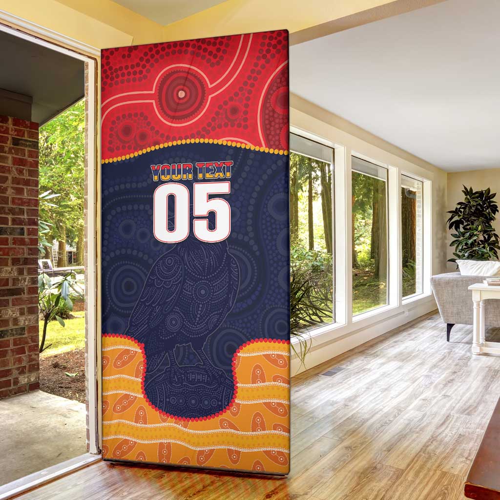 Custom Adelaide Football Club Door Cover Crow Spirit Animal