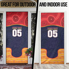 Custom Adelaide Football Club Door Cover Crow Spirit Animal