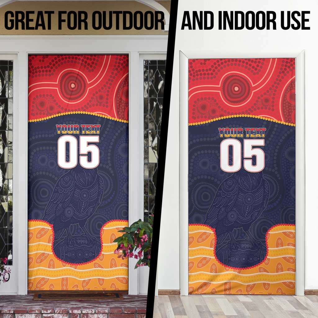 Custom Adelaide Football Club Door Cover Crow Spirit Animal