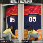 Custom Adelaide Football Club Door Cover Crow Spirit Animal